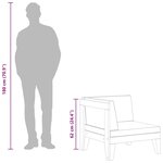 vidaXL Canapé d'angle sectionnel et coussins blanc crème Bois d'acacia