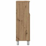 vidaXL Armoire de bain chêne artisanal 30x30x95 cm bois d'ingénierie