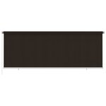 vidaXL Store roulant d'extérieur 400x140 cm Marron PEHD