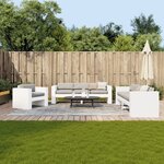 vidaXL Salon de jardin 2 Pièces blanc bois de pin massif