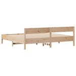 vidaXL Cadre de lit sans matelas 200x200 cm bois massif de pin