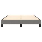 vidaXL Cadre de lit sans matelas gris foncé 140x190 cm tissu