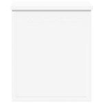 vidaXL Boîte de rangement blanc 30x35x35 cm bois d'ingénierie