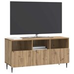 vidaXL Meuble TV 102 x 34 5 x 50 cm Chêne artisanal Bois d'ingénierie