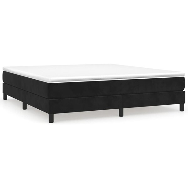 vidaXL Cadre de lit sans matelas noir 180x200 cm velours