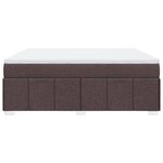 vidaXL Sommier à lattes de lit avec matelas Marron foncé 180x200 cm