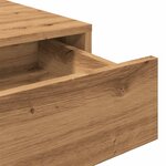 vidaXL Bureau chêne artisanal 101x50x76 5 cm bois d'ingénierie
