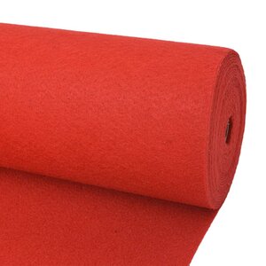 vidaXL Tapis pour exposition 1 2x12 m Rouge