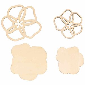 Set 16 Silhouettes Papillons - Bois