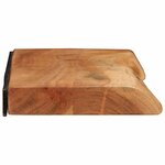 vidaXL Étagères murales 2 Pièces 80x20x3 5 cm bois massif d'acacia