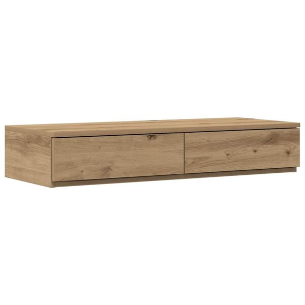 vidaXL Tiroirs de lit avec tiroir chêne artisanal 75 x 36.5 x 16.5 cm