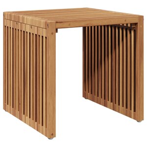 vidaXL Table d'appoint de jardin 45x42 5x45 cm en bois massif de teck