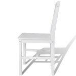 vidaXL Chaises à manger lot de 2 blanc bois de pin