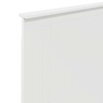vidaXL Tête de lit avec tête de lit Blanc 75 cm Bois d'ingénierie