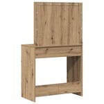 vidaXL Coiffeuse chêne artisanal 78.5 x 41 x 135 cm Bois d'ingénierie