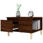 vidaXL Table basse chêne marron 55x55x36 5 cm bois d'ingénierie