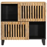 vidaXL Buffet 80x34x75 cm bois de manguier massif brut