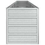 vidaXL Lit surélevé de jardin 320x40x45 cm Acier galvanisé Argenté
