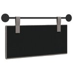 vidaXL Tête de lit suspendue Taupe Velours