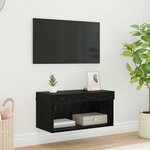 vidaXL Meuble TV Chêne noir 60 x 30 x 30 cm Bois d'ingénierie