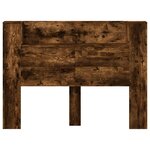 vidaXL Tête de lit Chêne fumé 140 x 16 5 x 103 5 cm Bois d'ingénierie