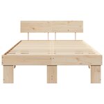 vidaXL Cadre de lit Marron 120 x 190 cm Bois massif en pin