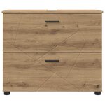 vidaXL Cabinet de salle de bain Chêne artisanal 76 5 x 35 x 64 cm