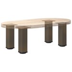 vidaXL Pieds de table basse 4 pièces Acier naturel 42-44 cm Acier