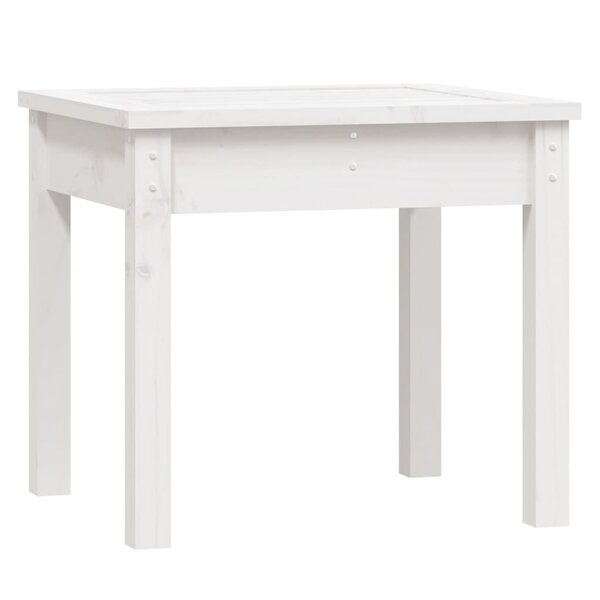 vidaXL Banc de jardin blanc 50x44x45 cm bois massif de pin