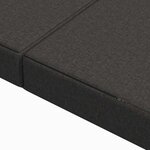 vidaXL Canapé-lit pliable 120 x 67 x 45 cm Gris foncé