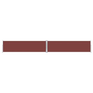 vidaXL Auvent latéral rétractable Marron 140x1000 cm