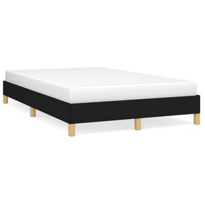 vidaXL Cadre de lit sans matelas noir 120x190 cm tissu