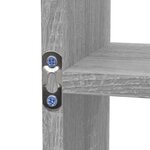 vidaXL Étagère murale 8 compartiments Sonoma gris