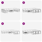 vidaXL Ensemble de canapés d'extérieur 11 pc Blanc et gris clair