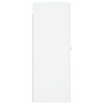 vidaXL Armoires murales 2 Pièces blanc bois d'ingénierie
