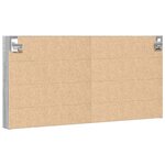 vidaXL Armoire à vitrine sonoma gris 100x8 5x50 cm bois d'ingénierie