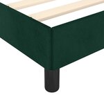vidaXL Cadre de lit sans matelas vert foncé 180x200 cm velours