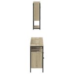vidaXL Ensemble de meubles de salle de bain 3 Pièces chêne sonoma