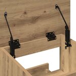 vidaXL Podium chêne artisanal 55 x 55 x 107 cm Bois d'ingénierie