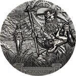 CRONUS Titans 3 Once Argent Monnaie 20 Dollars Cook Islands 2021