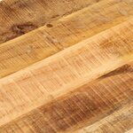 vidaXL Dessus de table 100x40x3 8cm ovale bois massif de manguier brut