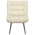 vidaXL Chaise de relaxation crème 64x74x84 cm velours
