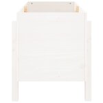 vidaXL Lit surélevé de jardin blanc 101x50x57 cm bois de pin massif