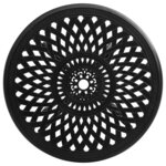 vidaXL Table de jardin Noir 78x78x72 cm Aluminium coulé