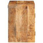 vidaXL Table de chevet 2 Pièces Marron Bois de mangue massif