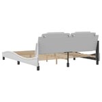vidaXL Cadre de lit sans matelas blanc 180x200 cm similicuir