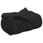 vidaXL Duvet d'hiver Noir 200 x 155 cm Microfibre