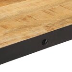 vidaXL Table basse avec roulettes bois de manguier massif 100x55x26 cm