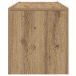 vidaXL Meuble TV avec lumières LED chêne artisanal bois d'ingénierie