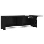 vidaXL Garde-robe noir 100x32 5x35 cm bois d'ingénierie